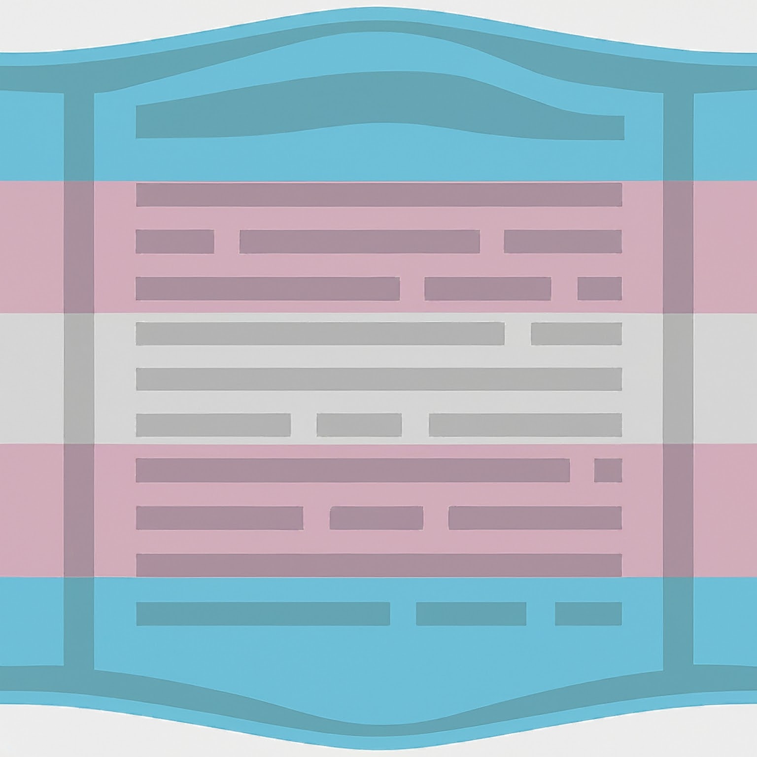 A generic icon with the trans pride flag colors.